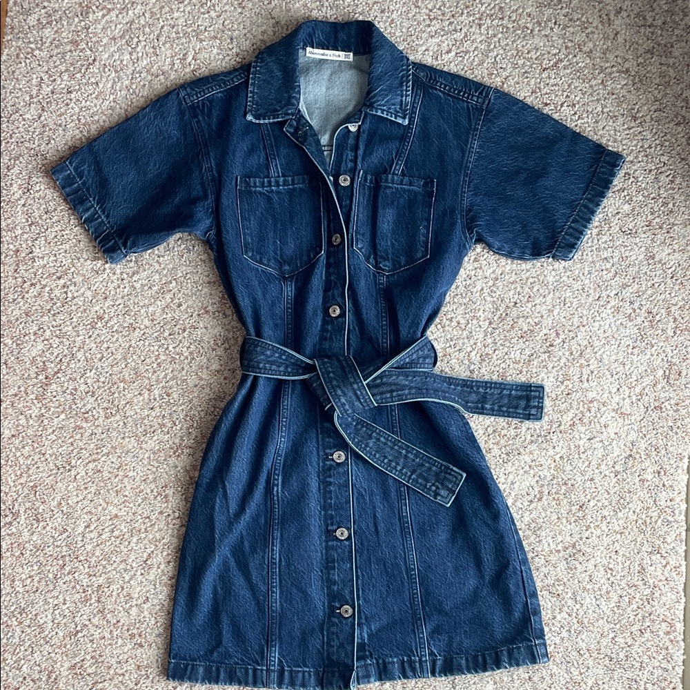 TALL Abercrombie & Fitch Denim Dress - XXS Tall